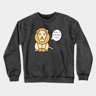 Funny geometric lion Crewneck Sweatshirt